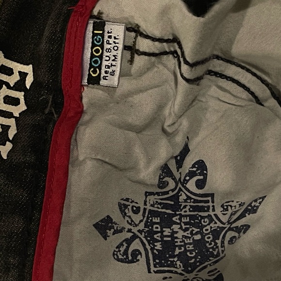 COOGI Australia Black Jeans with Brown Accent and Gold Embroidery (46x36) - Picture 7 of 13